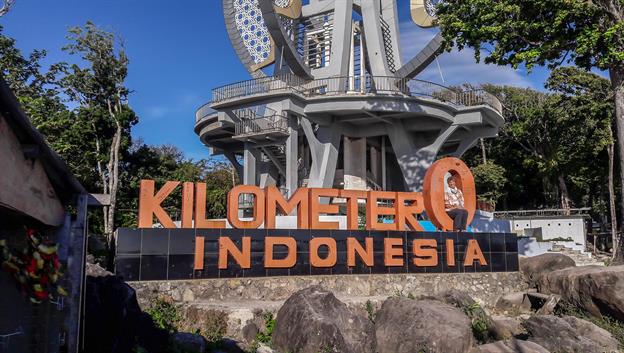 Eine weitere "Attraktion" ist der "Kilometer Zero". Dies ist der nördlichste Punkt von Indonesien - was jedoch nicht ganz korrekt ist, da weiter nördlich noch einige unbewohnte indonesische Inseln liegen.